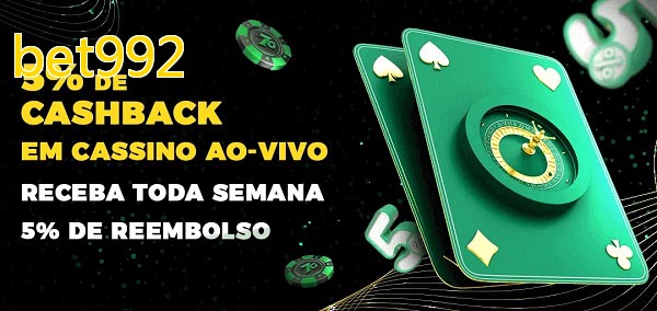 Promoções do cassino ao Vivo bet992